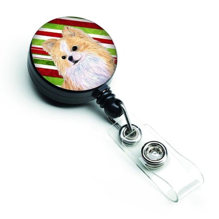 CAROLINES TREASURES Chihuahua Candy Cane Holiday Christmas Retractable Badge Reel SS4542BR